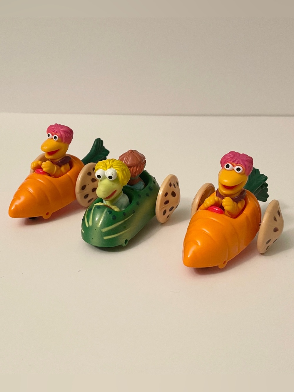 VTG 1988 McDonalds Fraggle Rock Vegetable Cars Set
